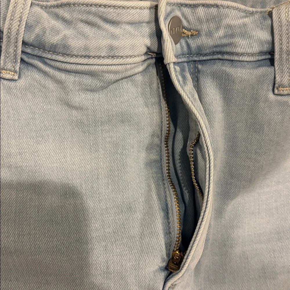 NYDJ Womens Zoey Distressed Jean Short 14 - Picture 3 of 6